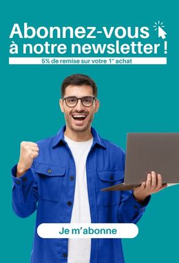 5% sur votre première commande en vous abonnant à la newsletter